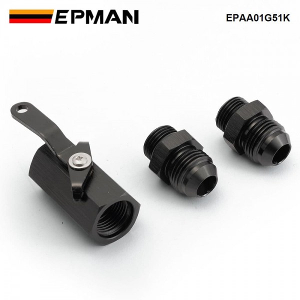 EPMAN Aluminium AN6/AN8 Inline Shut Off Valve Fuel Cut Off Switch W